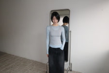 STAY TENCEL SLIM TEE 4COL : 뮤로우 MUROW