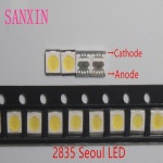 SEOUL 3528 2835 SMD LED 비즈 TV 및 LCD 백라이트용 콜드 화이트 SBWVT120E 1W 3V 100LM 200PCs/로트 : 프라임무역81