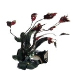 H3362 블랙 스팽글 레이스 깃털 마스크 소녀 할로윈  공 꽃 분기 액세서리  우아한 : 미주포오