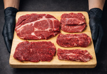 1등급 한우한마리세트 1kg 등심+채끝+부채살+갈비 1kg : 동인축산