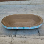 펫츠몬 더 커져 눕기 편한 MAX사이즈 B골 타원형 스크래쳐  65cm : 펫츠몬