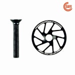 ZRACE 4g 초경량 자전거 스템/헤드셋 탑 캡(스크류 포함) 헤드셋 커버 티타늄 합금 나사  가벼움 : must4a