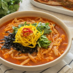 공주 얼큰이 칼국수 5인분 세트 (생면 5개 + 소스 5개) 개별포장 : 슈퍼맘푸드 스토어