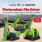 태핑드릴머신 YG 강력한 크롤러 태양광 파일 드라이버 드릴링 머신 지상 장착형 발전소 유압 스크류 : 셀럭스몰