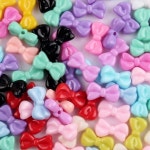 50pcs 한국어 스타일 Bowknot 구슬 DIY 공예에 대 한 10x18mm 스페이서 바느질 드레스 소재 A0420 : 주-대신물산