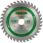 Oshlun 210036 210mm 36 투스 페스프로 범용 TS 톱날 30mm ATB Arbor EQ 75 52 Tooth Cr cut : 레투스8