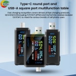 [안전회로] DC 4.5~36V 다기능 디지털 디스플레이 전압 전류 용량 테스터 USB+Type-C 인터페이스 USB 케이블 충전기 감지기 : 진화상사4