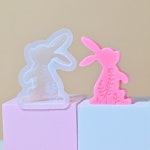 캔들공예 심지 홀더S0167 꽃과 3D 고양이 토끼 인쇄 Silikonform 부활절 양초 금형 석고 장식품 Moldes Para Velas : 똑똑마켓1