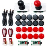 인용 아케이드 DIY 키트 게임 보드에서 PC 비디오 부품 버튼 30MM bla : 정조준마켓