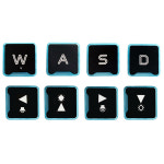 WASD 교체용 키캡 가위 클립 힌지 Acer Nitro AN515-54 -43 AN517-51 52 AN715-51 키보드용 : 유앤오01