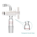 PTFE 스톱콕, 19/22 조인트 및 벤트 호스 연결이 있는 StonyLab 진공 흐름 제어 어댑터, 실험실 공급용 14/20 Joint : amazing002