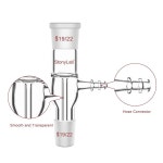 스토니랩 스트레이트 유리 어댑터, 보로실리케이트 진공 이륙 19/22 조인트 및 호스 연결 14/20 Joint : AMAZING001
