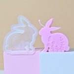 캔들공예 심지 홀더S0167 꽃과 3D 고양이 토끼 인쇄 Silikonform 부활절 양초 금형 석고 장식품 Moldes Para Velas : 똑똑마켓1