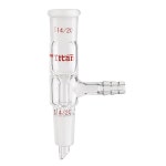 ADAMAS-BETA 유리 진공 이륙 어댑터, 스트레이트 쇼트 스템, 증류를 위한 14/20 조인트 및 8mm 호스 연결부 포함 14/20 8mm : AMAZING001