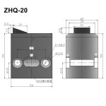 1pcs 생산 라인 차단기 ZDQC32-10 버퍼 공압 차단 실린더 ZHQ-20 한계 정지(ZDQC50-10) ZDQ32-10 : amazing002