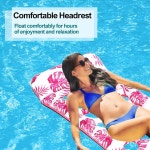 공기 주입식 수영장 튜브 라운저 2팩 거대한 수영장 뗏목 튜브 수영장 수영장 태닝 침대 : 가디아-2