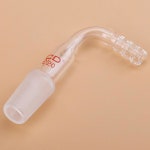 XCD 유리 구부러진 어댑터, 14/20 Male 조인트 및 실험실용 9mm 호스 연결이 포함된 1팩 90도 입구 어댑터 14/20 Joint : AMAZING001