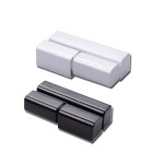 캐비닛 힌지 무릎 보호대 숨겨진 도어 전기 박스 기계 커넥터 가구 하드웨어 1Pcs (색상 2Pcs-우-실버) 2pcs-left-black : amazing002