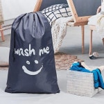 나일론 세탁 가방 여행 보관 주최자 주머니 햄퍼 빨 더러운 옷 Drawstring 대용량 : Zento