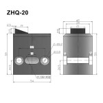 DUOCARA 1 PCS 생산 라인 차단기 ZDQC32-10 버퍼 공압 차단 실린더 ZHQ-20 한계 정지 ZDQ32-10 : amazing002