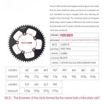 5볼트 110bcd 내로우 와이드 체인링 36 38 40 42 44 46 48 50 52 54 56 58T 크라운 (Sram 레드 크랭크 로드 폴딩 자전거용) : 범이소조합