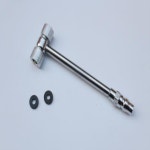 무료배송 품질보증 더블 헤드 철 노즐 T 형 공기 흡입 막대 스패너 자전거/모터 타이어 빠른 풍선 도구 NO.C0175 : 핏트레이드36