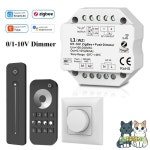 Tuya Zigbee LED 조광기 컨트롤러 푸시 스위치 스마트 라이프 앱 4 존 2.4G 리모컨 알렉사 구글 어시스턴트 0/1-10V : 쿠쿠스토어13