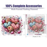 아트 월 yarnmate 장식 젬 하트 사랑 - 발렌타인데이 diy 페인팅 다이아몬드 홈 5d 14x14인치를 위한 키트, 러브 키트 G9160 : 프로패셔널마켓