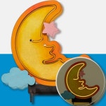 조립식네온데코조명 MDF 네온사인 액자 만들기 달 : 라사슈3