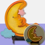 조립식네온데코조명 MDF 네온사인 액자 만들기 달 : 라사슈3