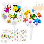 CT 투명부채 채색스티커 어항 스티커4종 택1 어린이집만들기 유치원만들기 : 당근포레스트