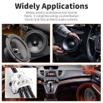 FOCMKEAS 1개 3방향 전원 분배 블록 카 오디오 앰프 접지 분배기 인 3 아웃 DB-001 1pcs : 옥지마