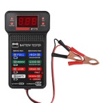 크레이들리 12V 자동차 배터리 테스터 LCD 화면 표시가 블랙 모니터 시스템 디지털 Bla : 레투스8