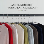 앤드 슬림 골지 라운드 니트 가디건 A1122 : 어썸하비
