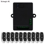 [오션] 릴레이 도어 오프너 차고 게이트 리시버 리미트 스위치 포함 DC 9-72V 85-250V + 433MHz 리모컨 컨트롤러 송신기 : 오션글로벌13