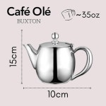 카페올레 35온스 1L 티포트 18/10 스테인리스 0.4L High gloss polish : 믿고사는market