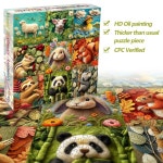 어른과 아이들을 위한 브그라아미엔 1000피스 직소 퍼즐 u2013 울 텍스처 동물 아늑 : 대팔