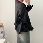 모건 벨트 레더 하프 자켓 A1126 : 어썸하비