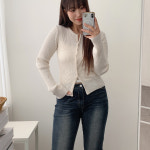 앤드 슬림 골지 라운드 니트 가디건 A1122 : 어썸하비