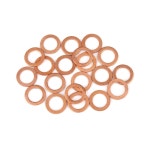 REPAIROCK 20pcs 구리 와셔 플랫 씰링 개스킷 링 스페이서 12 x 18 1.5mm 자동차 교체 부품용 : AMAZING001