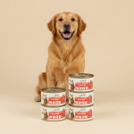 [주식캔]허그플러스 강아지 캔 휴먼그레이드 습식 닭고기+라즈베리, 90g, 24개 : 디에스비펫