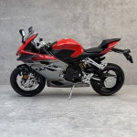 [키덜트수집] 다이캐스트 1:9 첸장 SRK 921 RR 레이싱 합금 시뮬레이션 오토바이 모델 장식품 수집품 향수 기념품 선물 : 진화상사B