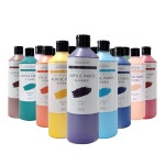 [오늘출발] 지누아트 아크릴물감 대용량 낱색 24색 어린이 성인 미술학원 취미 미술 바이올렛, 500ml : 지누아트