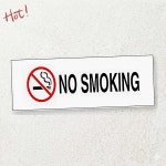 금연 안내 표지판 NO SMOKING 아크릴 간판 190 60 흡연 부스 금연구역 : 투밀리언1