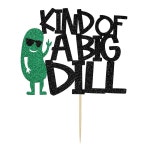 일종의 빅 딜 케이크 토퍼, 피클 오이 생일 축하 케이크 장식, 남자 여성을 위한 과일 재미있는 생일 파티 장식 : 룰라영