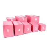 운송 보관 상자 선물 핑크 포장 10 골판지 핑크 5pcs 13x8x9cm : 문퀵딜샵