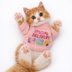 렛츠독 초소형 아기 강아지 고양이 자수 니트 스웨터 옷 스페셜핑크 XXS : 렛츠독