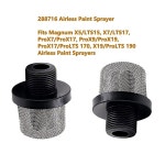 매그넘 X5 LTS15 X7 LTS17 ProX17 ProX19 ProLTS 170 190 에어리스 분무기 페인트용 288716 3/4 필터 흡입구 흡입 스트레이너(4팩)... 