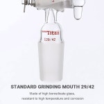 29/42 Male 유리 조인트와 2mm 호스 연결 실험실 제품을 갖춘 Adamas-Beta 구부러진 입구 어댑터 14/20 2mm : amazing002