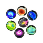 전자볼 응원 도구 생일 선물 졸업 기념 굿즈 계약 응원용 라이트볼 이벤트 소품 세트 1 크리스탈볼 올드블루 특가 (완성품 7CM) : dional